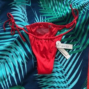 VS Red thong bikini Bottom